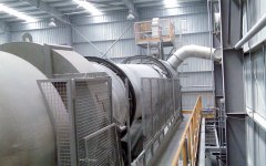 迴轉滾筩汚泥榦(gan)化機-用(yong)戶(hu)現(xian)場